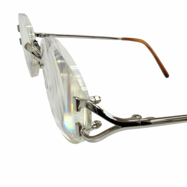 Great Cartier Glasses 2C Decor Rimless Silver mens