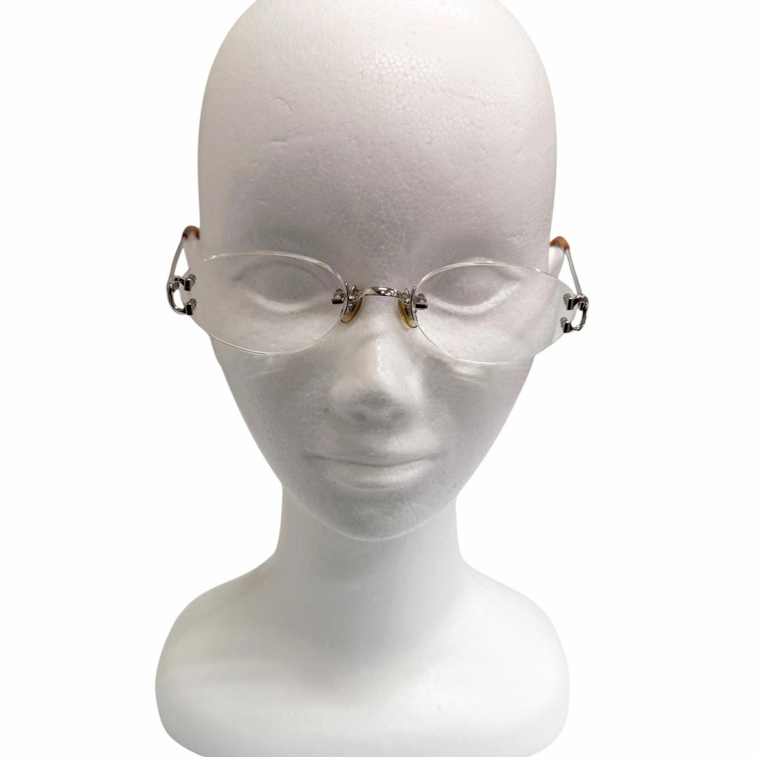 Great Cartier Glasses 2C Decor Rimless Silver mens