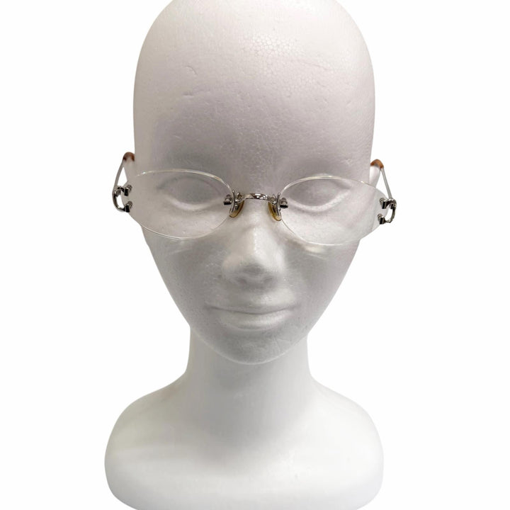 Great Cartier Glasses 2C Decor Rimless Silver mens