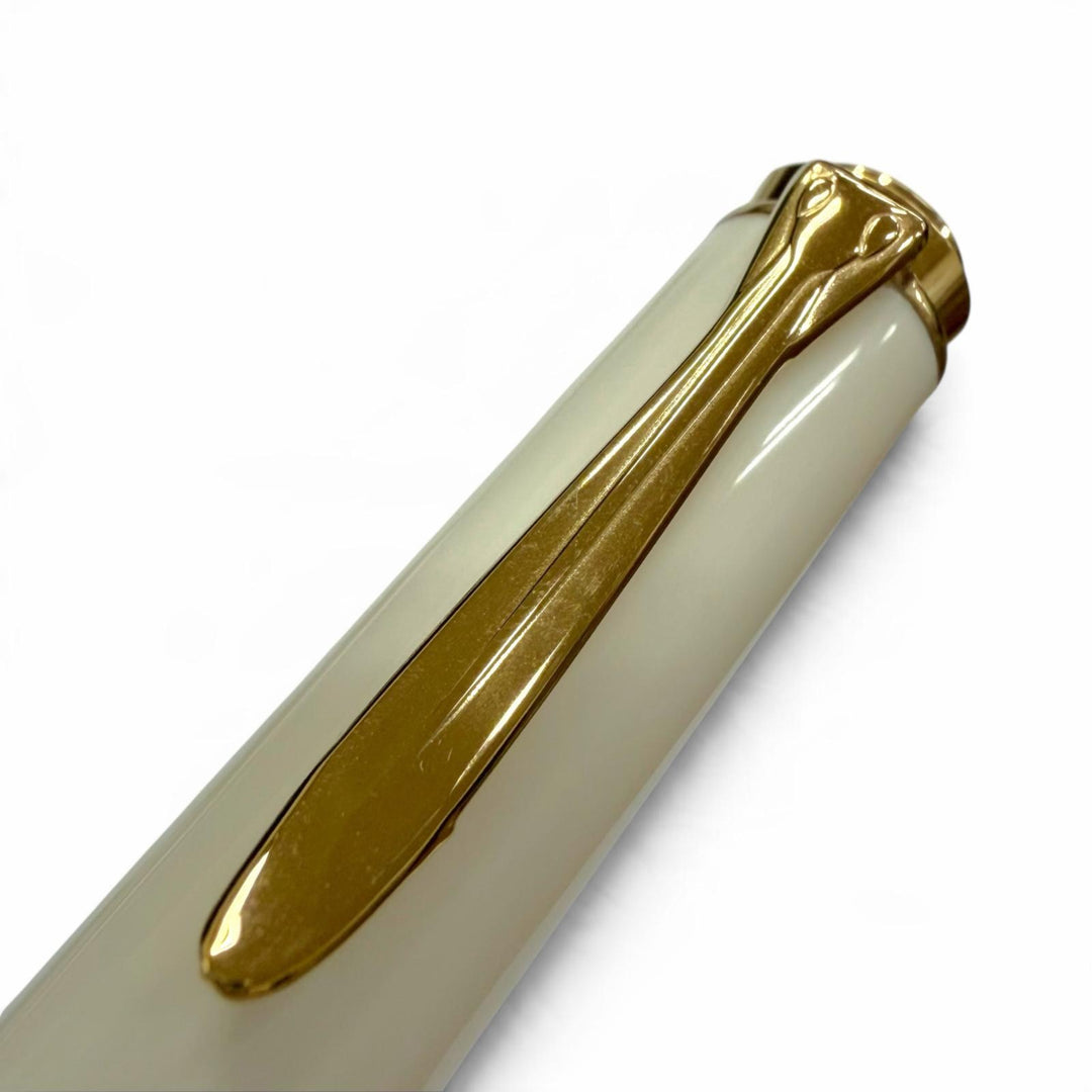 Very Good PERIKAN fountain pen Sovereign White tortoise 14K mens M400