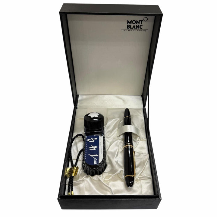 Excellent MONTBLANC fountain pen Meisterstück 149 black 18K mens