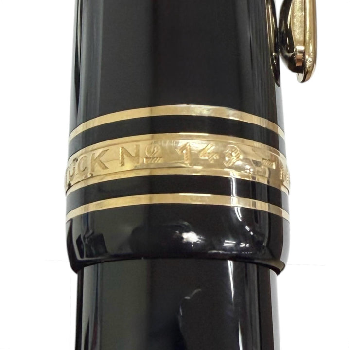 Excellent MONTBLANC fountain pen Meisterstück 149 black 18K mens