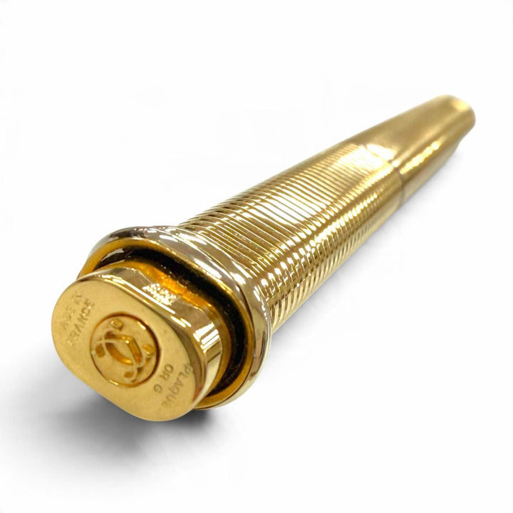 Excellent Cartier fountain pen Trinity Border Pattern Cap Style gold mens