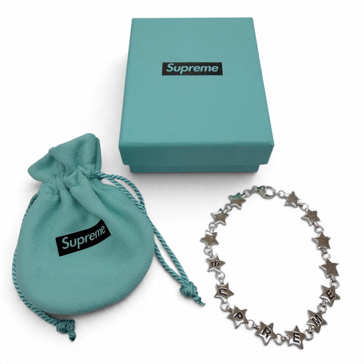 Excellent Tiffany&Co. Supreme bracelet Puff star Silver AG925 mens