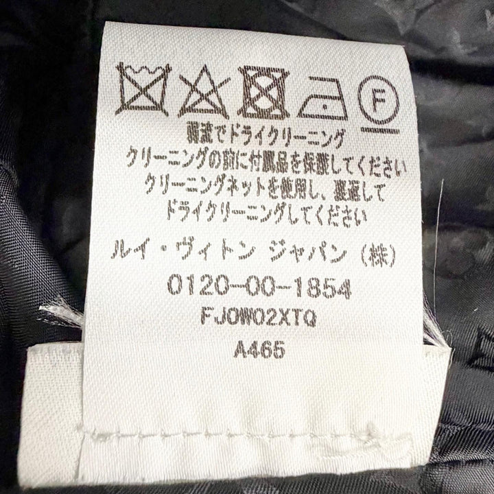 Discounted Excellent LOUIS VUITTON coat Monogram belt, hooded, long, padded jacket black 34
