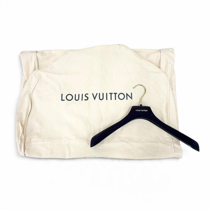 Discounted Excellent LOUIS VUITTON coat Monogram belt, hooded, long, padded jacket black 34