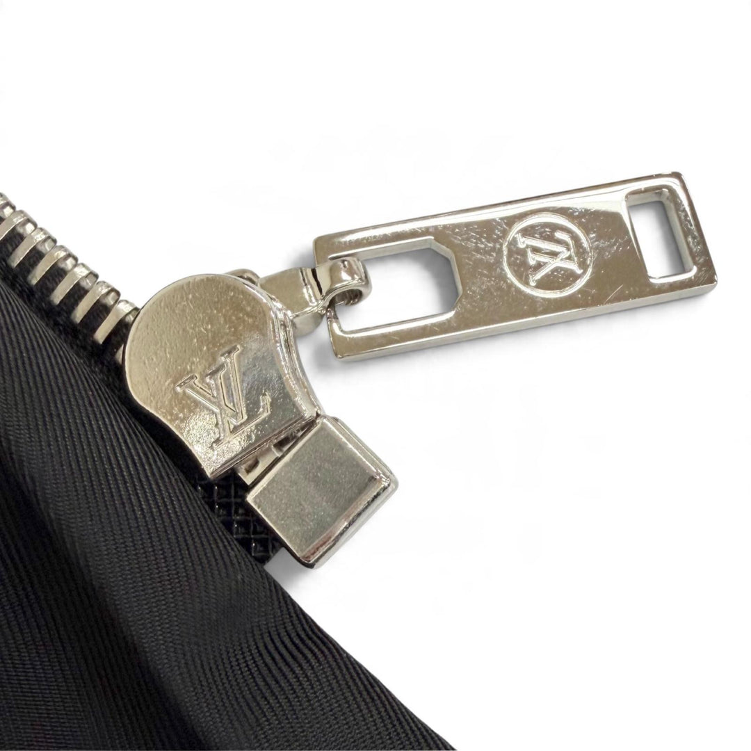 Discounted Excellent LOUIS VUITTON coat Monogram belt, hooded, long, padded jacket black 34