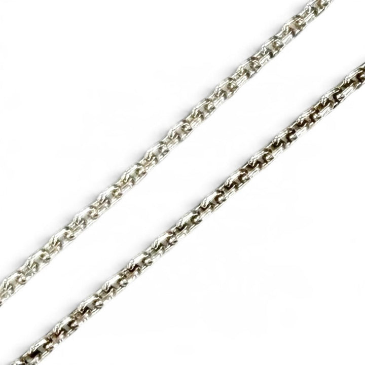 Great LOUIS VUITTON Necklace Silver Pendant Lockit LV logo Silver 925 Q93559