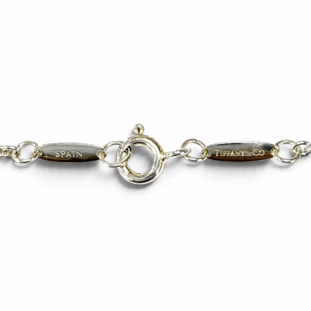 Great TIFFANY&Co. Necklace Open Heart Lariat Necklace Silver 925 Women