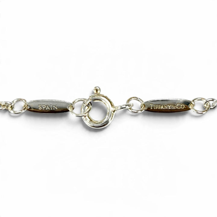 Great TIFFANY&Co. Necklace Open Heart Lariat Necklace Silver 925 Women