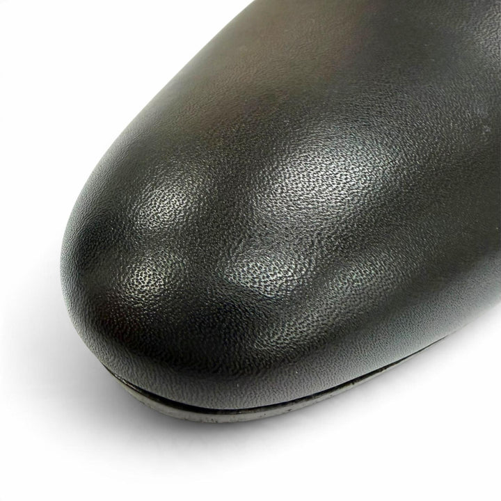 Great HERMES short boots Saint Germain Kelly Buckle Leather black Women IT 38