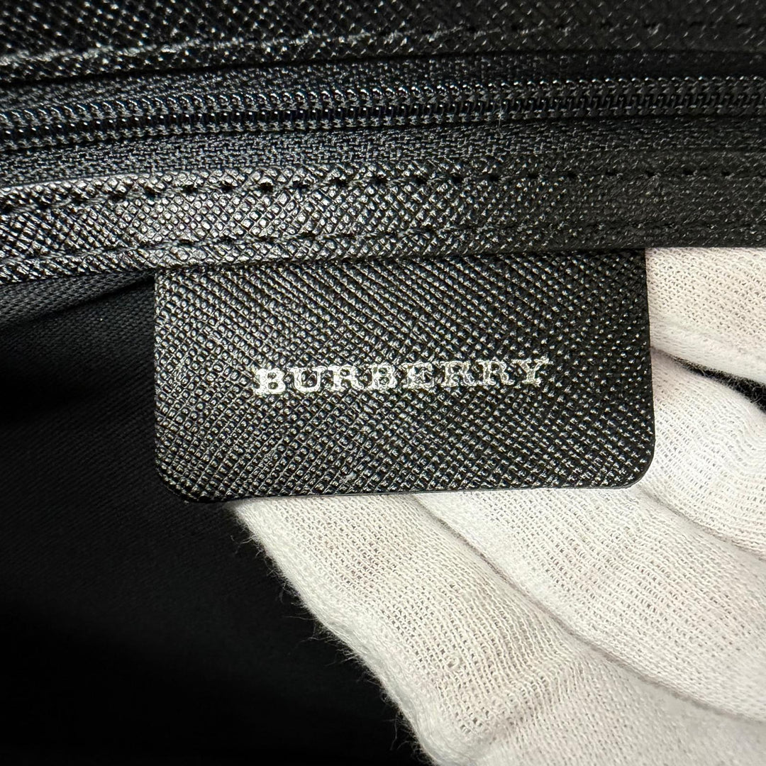 Excellent BURBERRY Shoulder Bag Nova Check Canvas Leather beige canvas Women