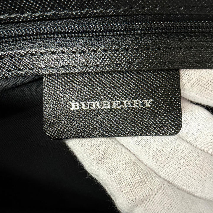 Excellent BURBERRY Shoulder Bag Nova Check Canvas Leather beige canvas Women