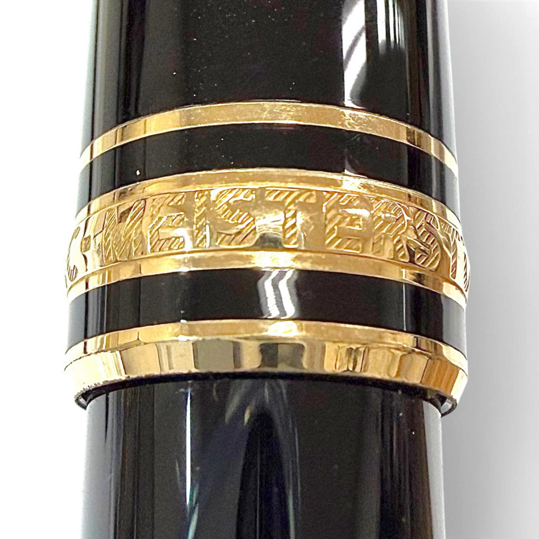 Excellent MONTBLANC Ballpoint pen Meisterstück Pix White Star Twist Type black