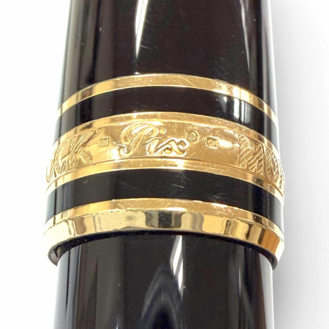 Excellent MONTBLANC Ballpoint pen Meisterstück Pix White Star Twist Type black