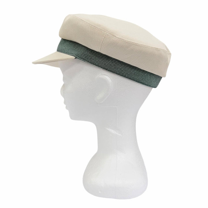 Excellent HERMES Casquette Caval Pop Serie Casquette Ivory Hemp Women FR 56