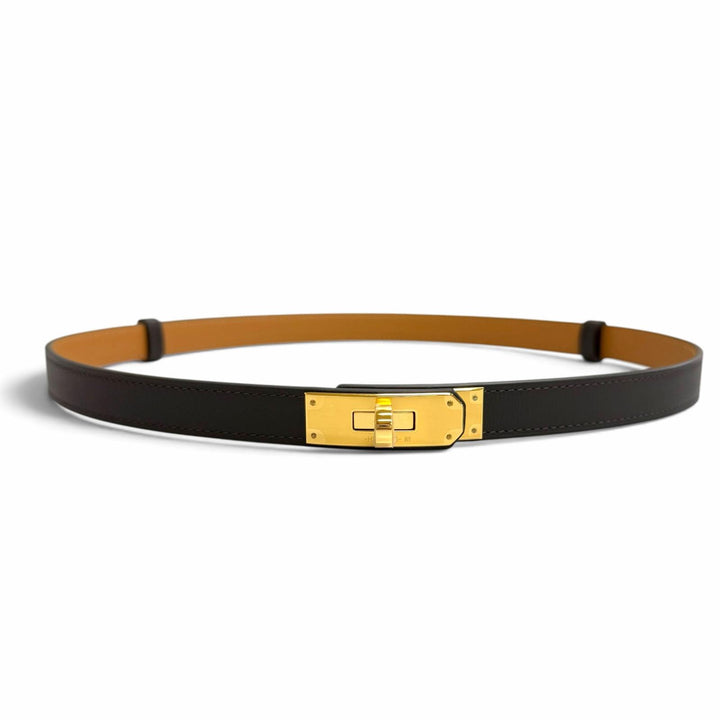 Pristine HERMES belt Kelly 18 Belt Veau Odyssey Women