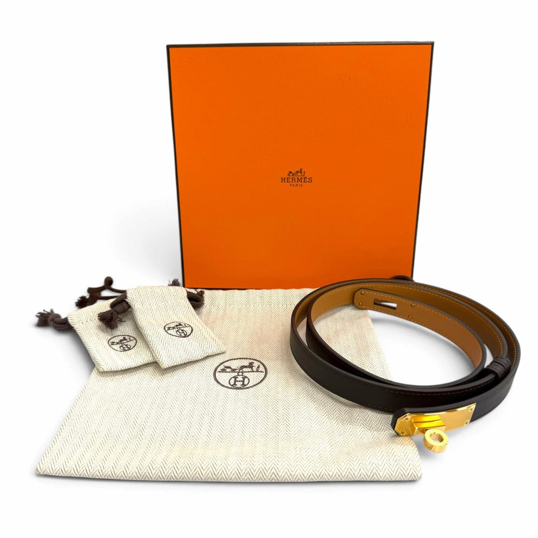 Pristine HERMES belt Kelly 18 Belt Veau Odyssey Women