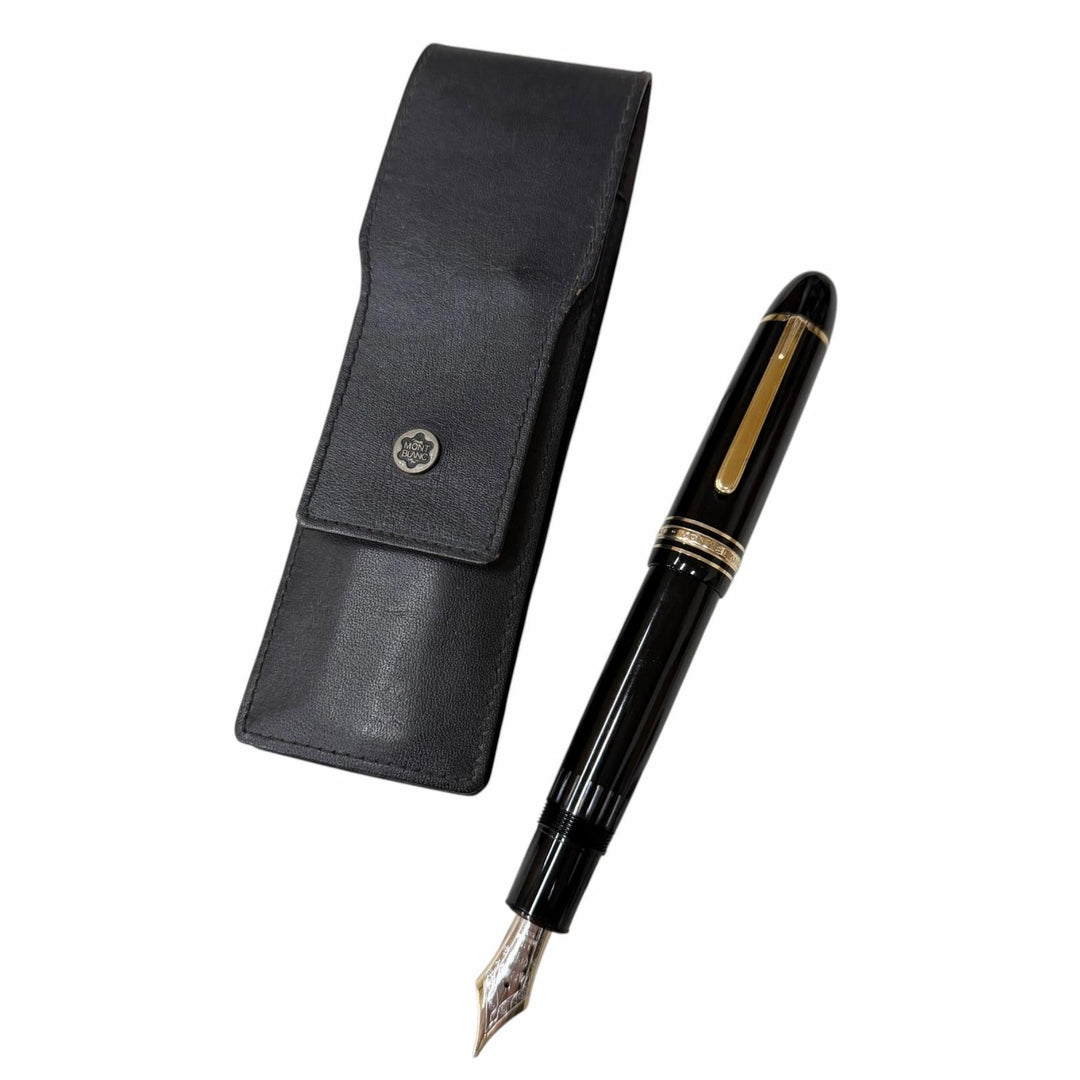 Very Good MONTBLANC fountain pen Meisterstück 149 Cap type black 14C mens