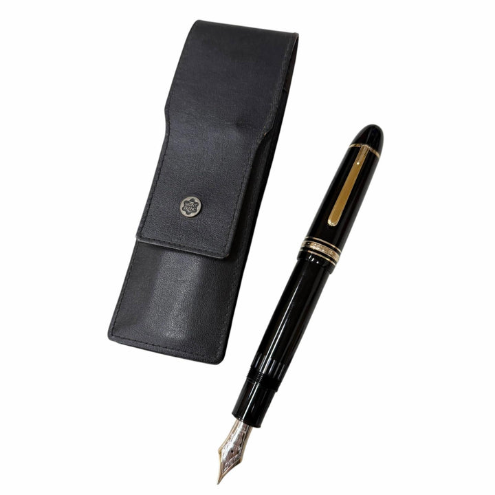 Very Good MONTBLANC fountain pen Meisterstück 149 Cap type black 14C mens