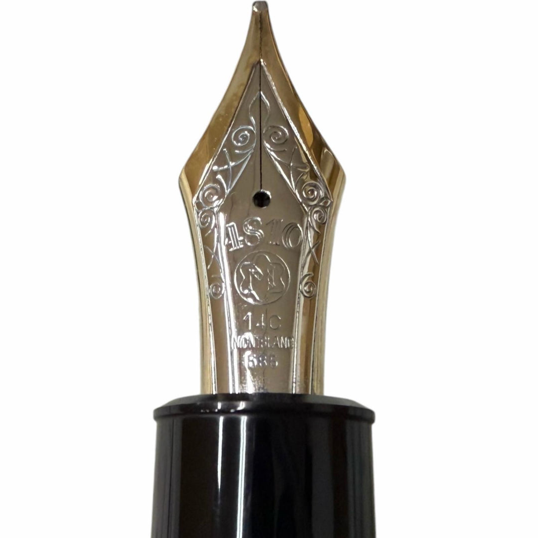 Very Good MONTBLANC fountain pen Meisterstück 149 Cap type black 14C mens