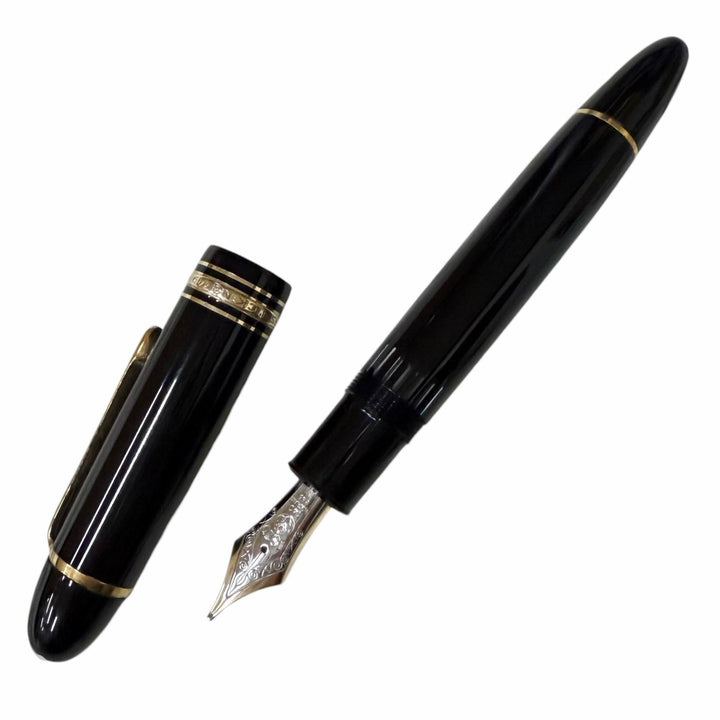 Very Good MONTBLANC fountain pen Meisterstück 149 Cap type black 14C mens