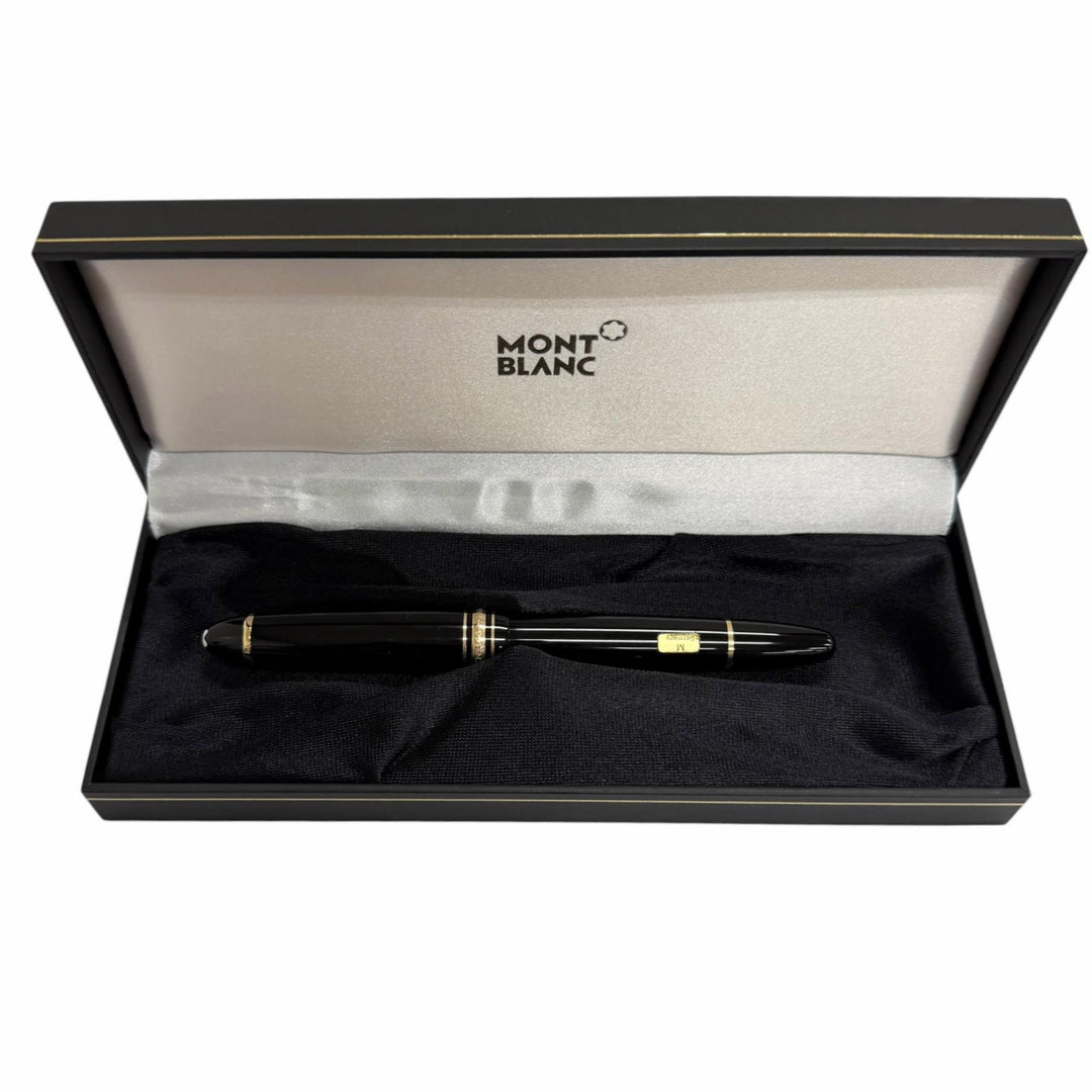 Excellent MONTBLANC fountain pen Meisterstück 146 black 14K