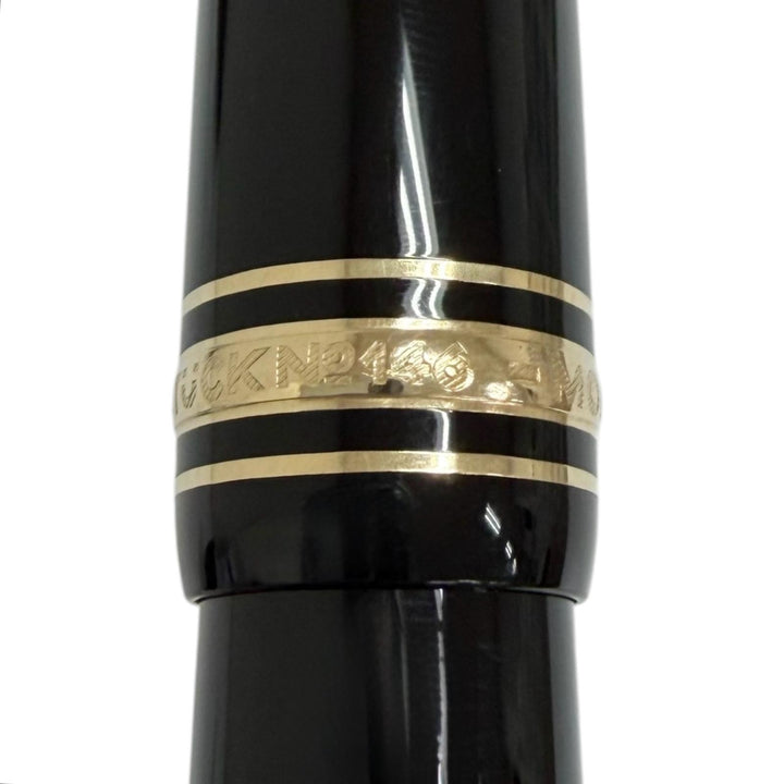 Excellent MONTBLANC fountain pen Meisterstück 146 black 14K