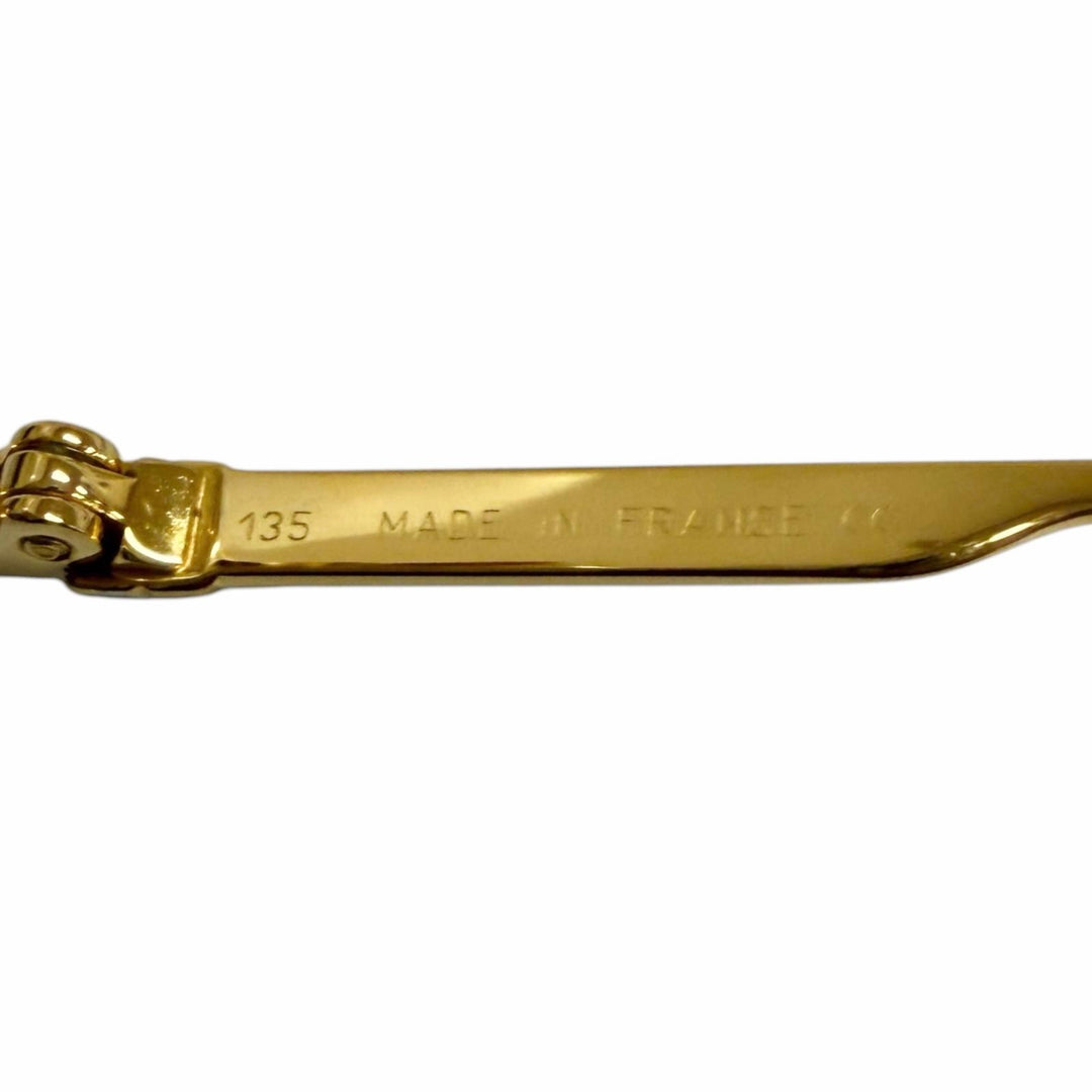 Very Good Cartier sunglasses Trinity Half-Rim Double Bridge gold
