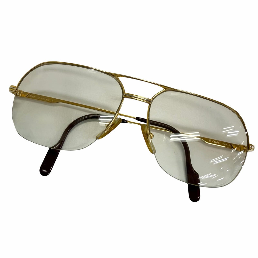 Very Good Cartier sunglasses Trinity Half-Rim Double Bridge gold