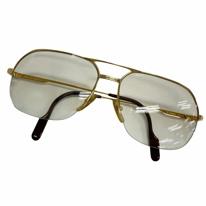 Very Good Cartier sunglasses Trinity Half-Rim Double Bridge gold