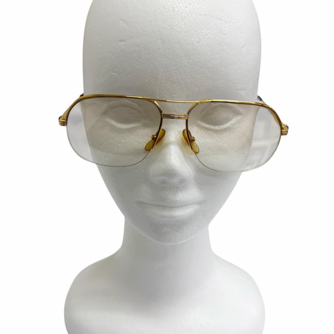 Very Good Cartier sunglasses Trinity Half-Rim Double Bridge gold