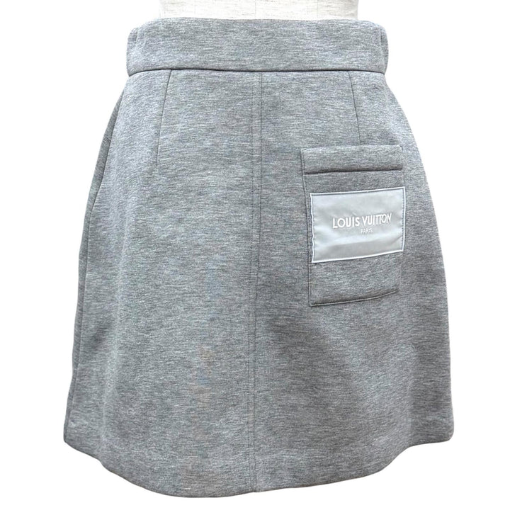 Pristine LOUIS VUITTON Mini skirt Monogram scarf, double-faced jersey Rayon S