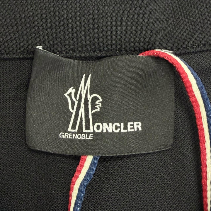 Pristine MONCLER GRENOBLE Short sleeve polo shirt Logo patch black