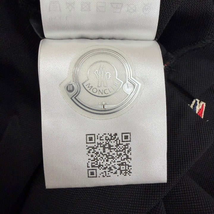 Pristine MONCLER GRENOBLE Short sleeve polo shirt Logo patch black
