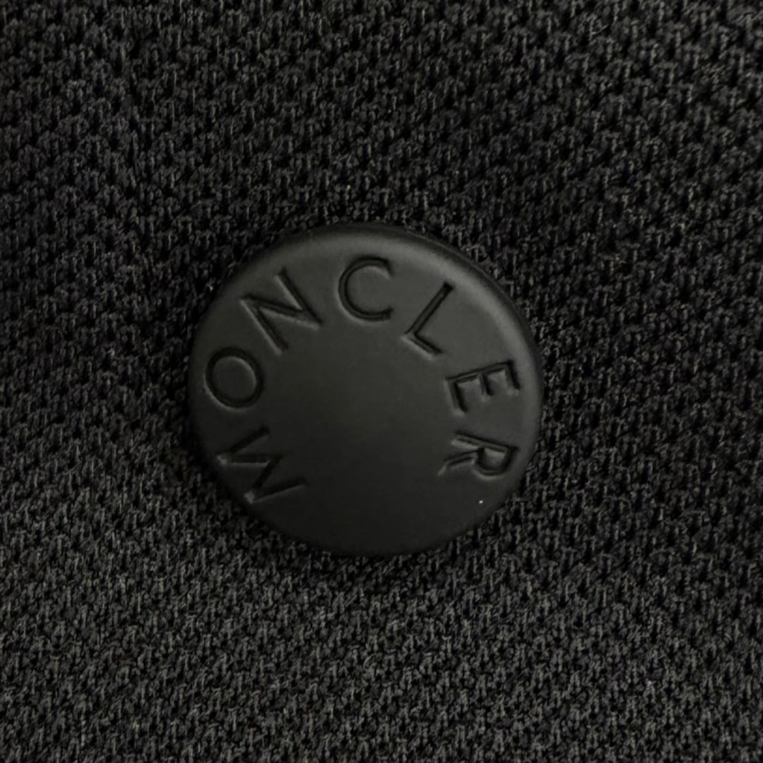 Pristine MONCLER GRENOBLE Short sleeve polo shirt Logo patch black
