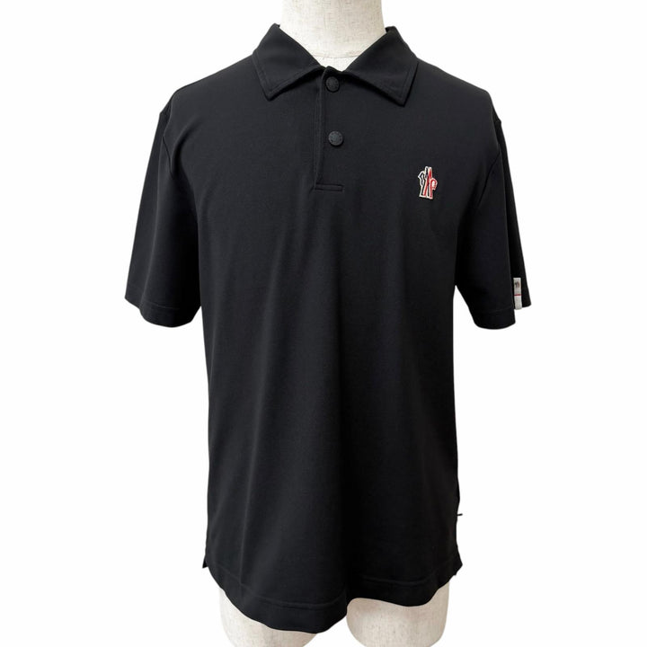 Pristine MONCLER GRENOBLE Short sleeve polo shirt Logo patch black