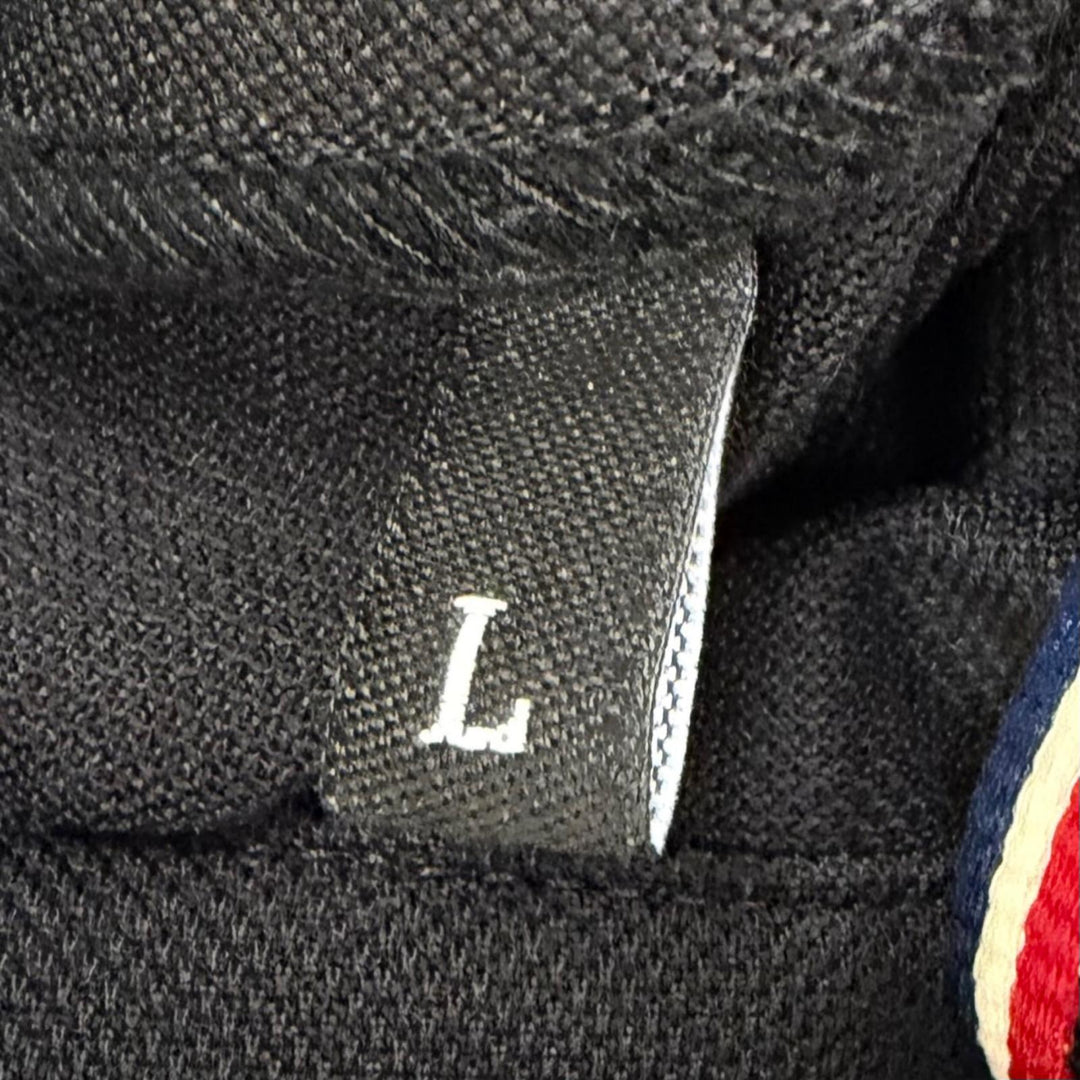 Pristine MONCLER GRENOBLE Short sleeve polo shirt Logo patch black