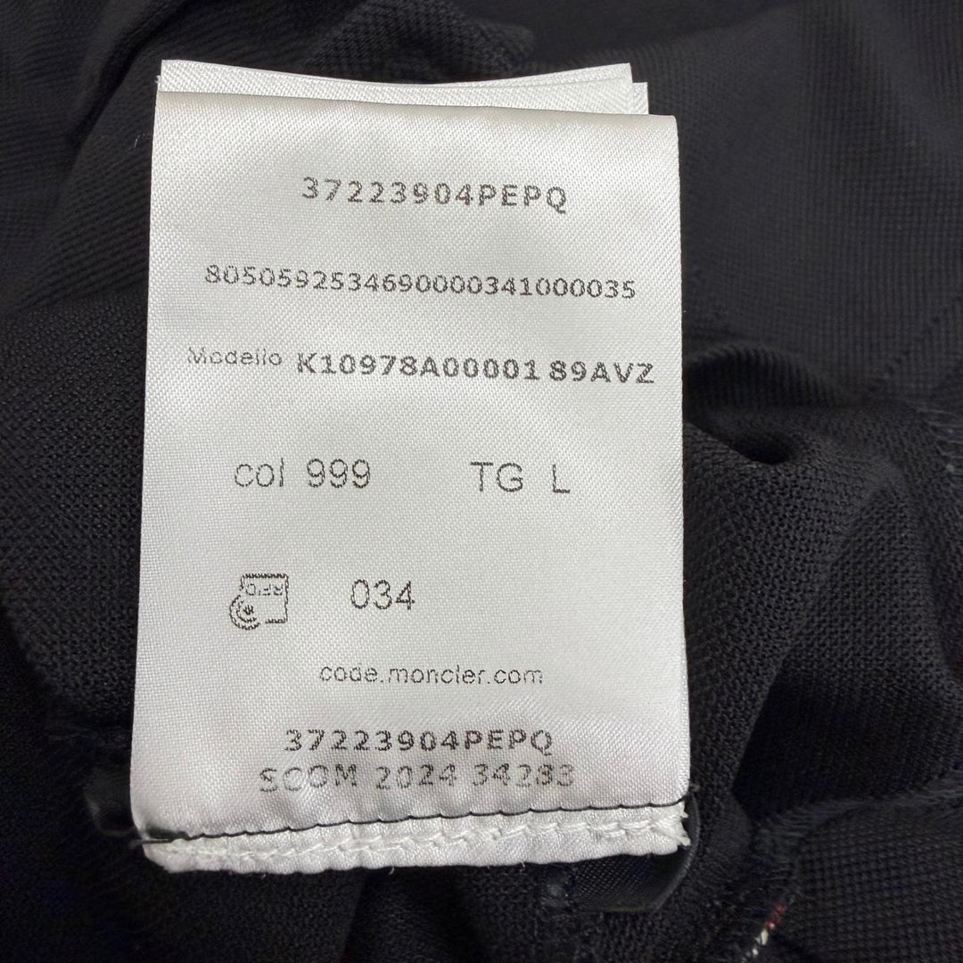 Pristine MONCLER GRENOBLE Short sleeve polo shirt Logo patch black