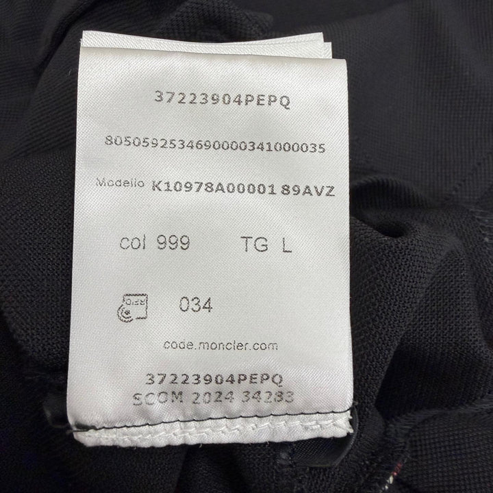 Pristine MONCLER GRENOBLE Short sleeve polo shirt Logo patch black