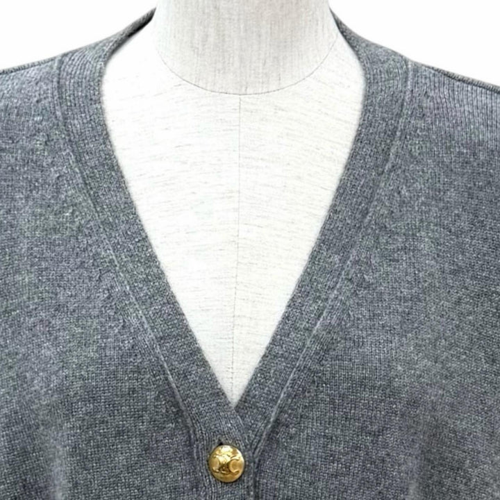 Excellent CELINE cardigan Triomphe Gourmet Cropped cashmere XS 2A87T317V