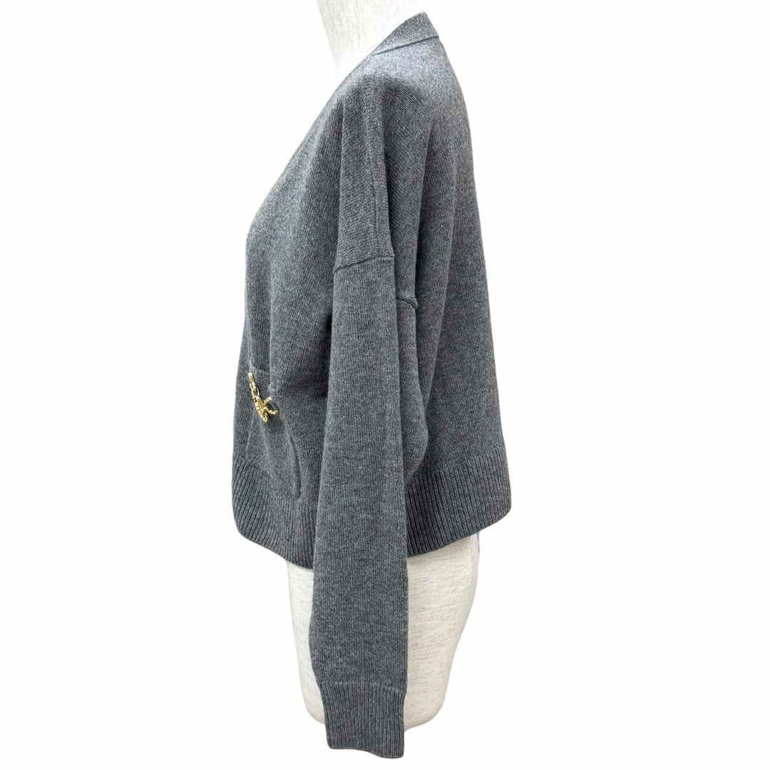 Excellent CELINE cardigan Triomphe Gourmet Cropped cashmere XS 2A87T317V