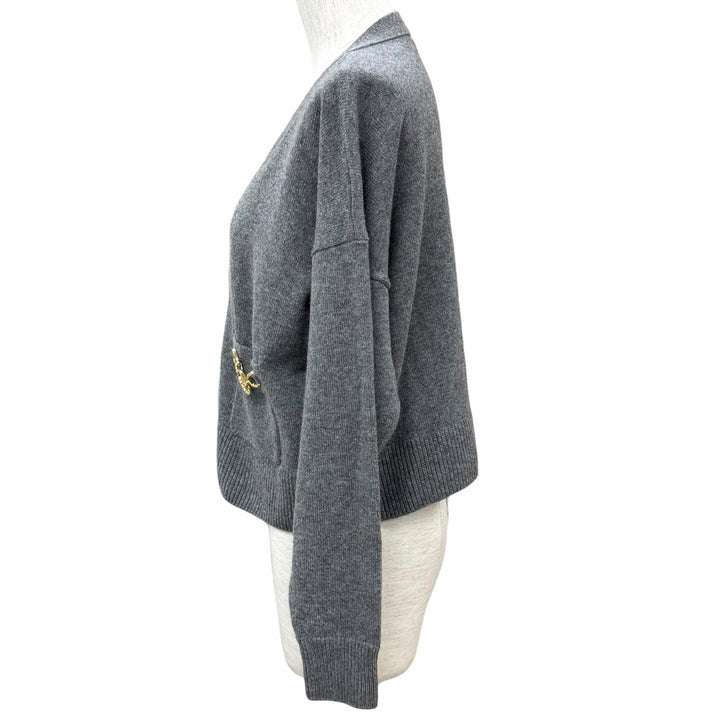 Excellent CELINE cardigan Triomphe Gourmet Cropped cashmere XS 2A87T317V