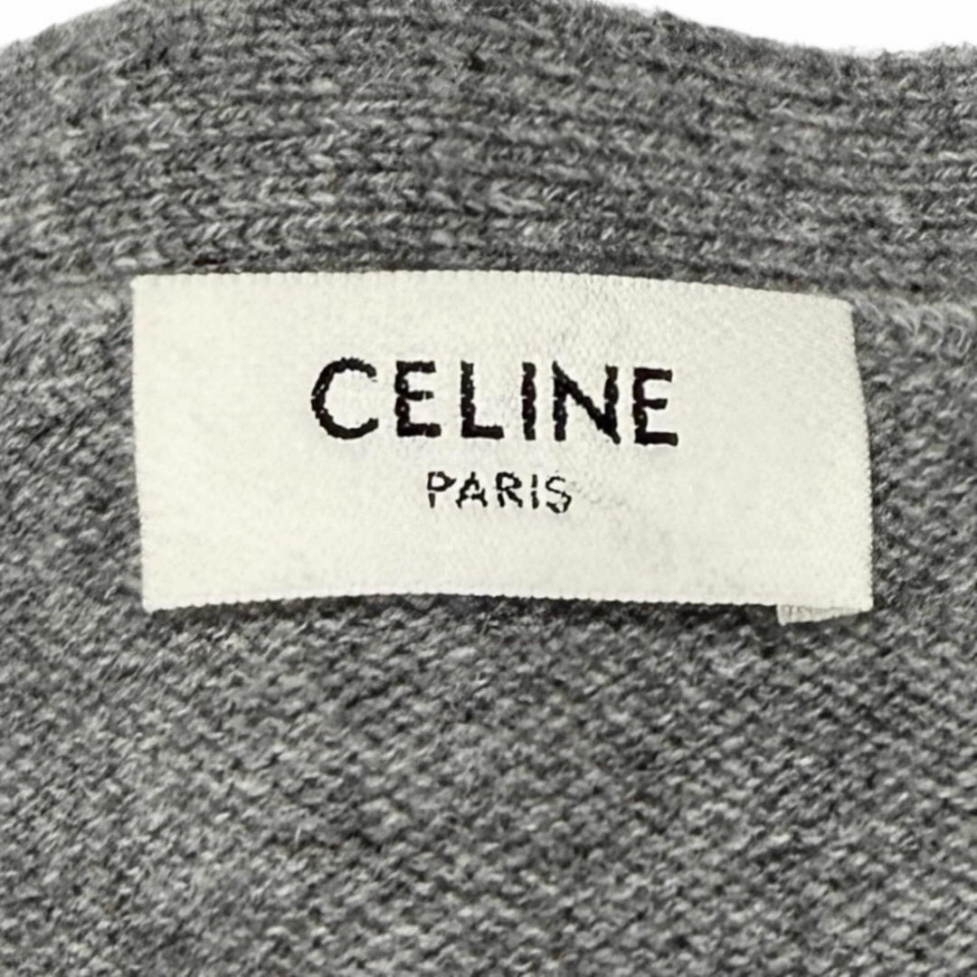 Excellent CELINE cardigan Triomphe Gourmet Cropped cashmere XS 2A87T317V