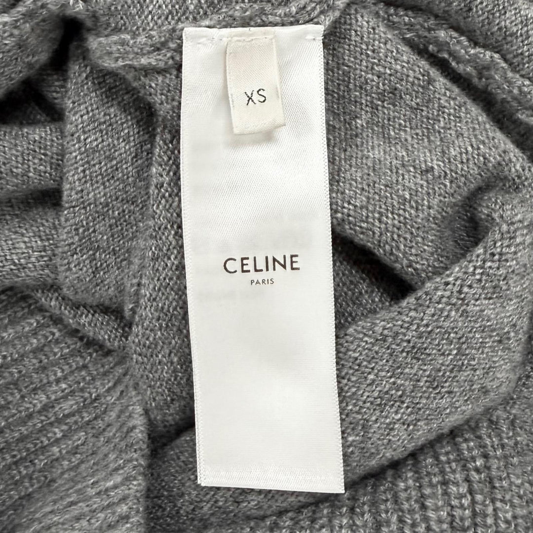 Excellent CELINE cardigan Triomphe Gourmet Cropped cashmere XS 2A87T317V