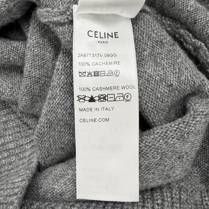 Excellent CELINE cardigan Triomphe Gourmet Cropped cashmere XS 2A87T317V