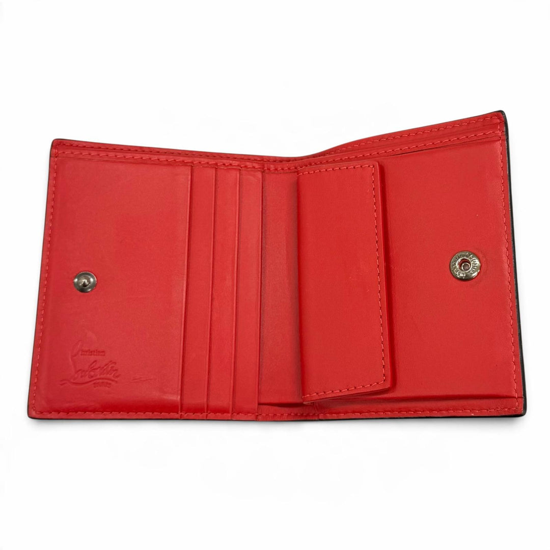 Very Good Christian Louboutin Bifold Wallet PAROS SNEAKERS SOLE leather 1215069