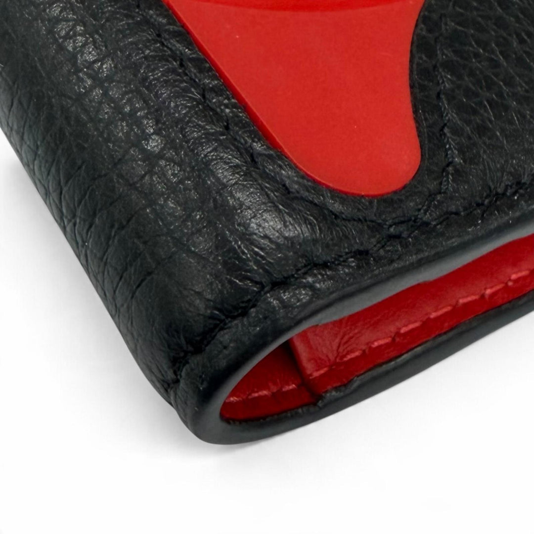 Very Good Christian Louboutin Bifold Wallet PAROS SNEAKERS SOLE leather 1215069