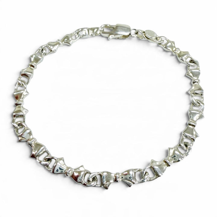 Excellent TIFFANY&Co. bracelet Puff ribbon Silver 925 Women