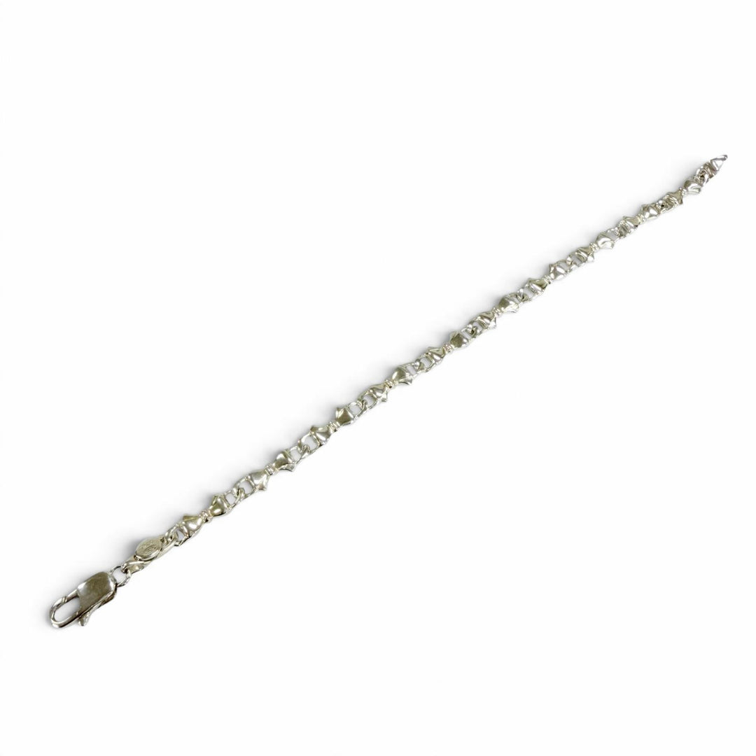 Excellent TIFFANY&Co. bracelet Puff ribbon Silver 925 Women